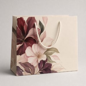 Shopper fantasia Floreale Contemporanea con coprenza 60%
