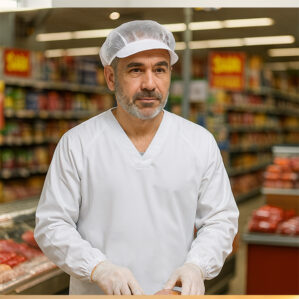 Casacca uomo haccp per industrie e negozi alimentari