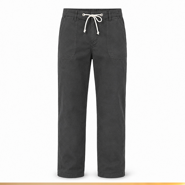 Pantalone fresco con laccio in cotone per parrucchiere - vista 2