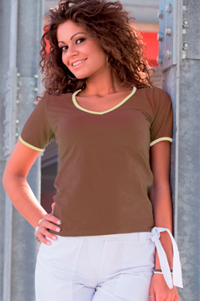 T-shirt di qualità elasticizzata donna - vista 5