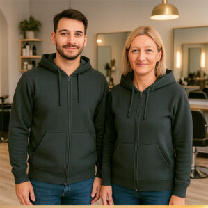 Felpe per Parrucchieri con zip e cappuccio Unisex