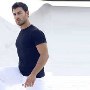 T-shirt cotone uomo per lavoro sport e nautica