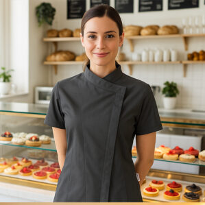 Casacca estiva microforata per pasticceria