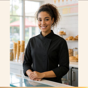 Giacca donna per gelateria e pasticceria