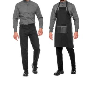 Grembiule cameriere con inserti coordinati