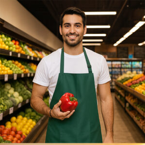 Grembiule Impermeabile per Fruttivendolo e Supermercato