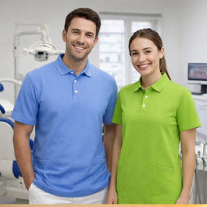 Casacca stile polo in microfibra