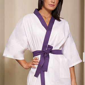 Kimono Elasticizzato Manica 3/4 per Estetista e Massaggiatrice