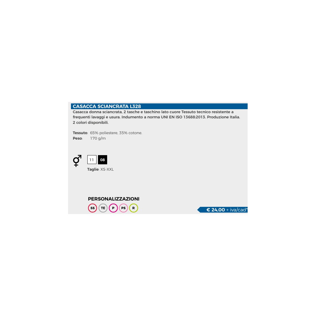 Casacca donna sciancrata con tasche - vista 3