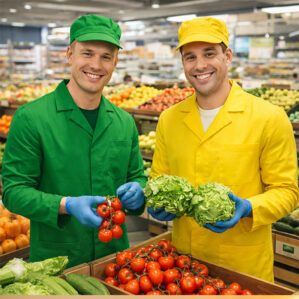 Camice Supermercato Colorati | Divise Professionali da Lavoro
