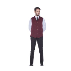 Gilet uomo con bottoni dorati
