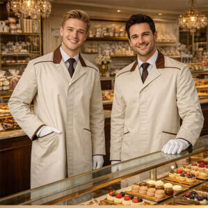 Camice uomo per pasticceria e gastronomia