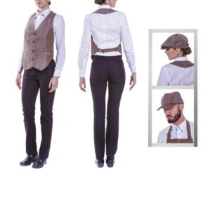 Grembiule a gilet donna antimacchia
