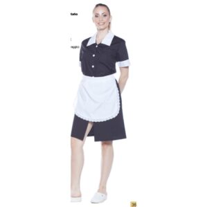 Divisa donna con grembiule merlettato