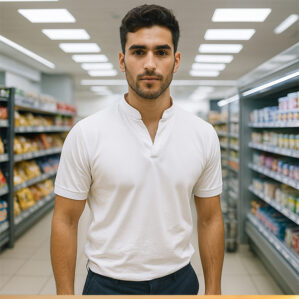 Polo elasticizzata per Supermercati a norma HACCP