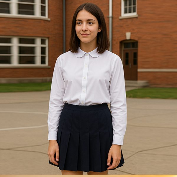 Camicia bambina per divisa scolastica - immagine 2