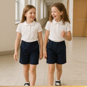 Bermuda bambina per divisa collegiale - immagine 1