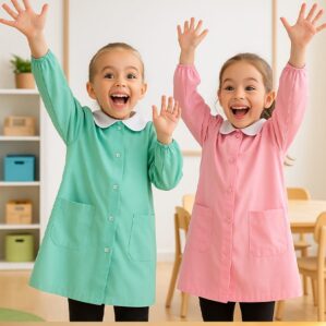 Grembiuli colorati per bambini asilo e materna - immagine 1